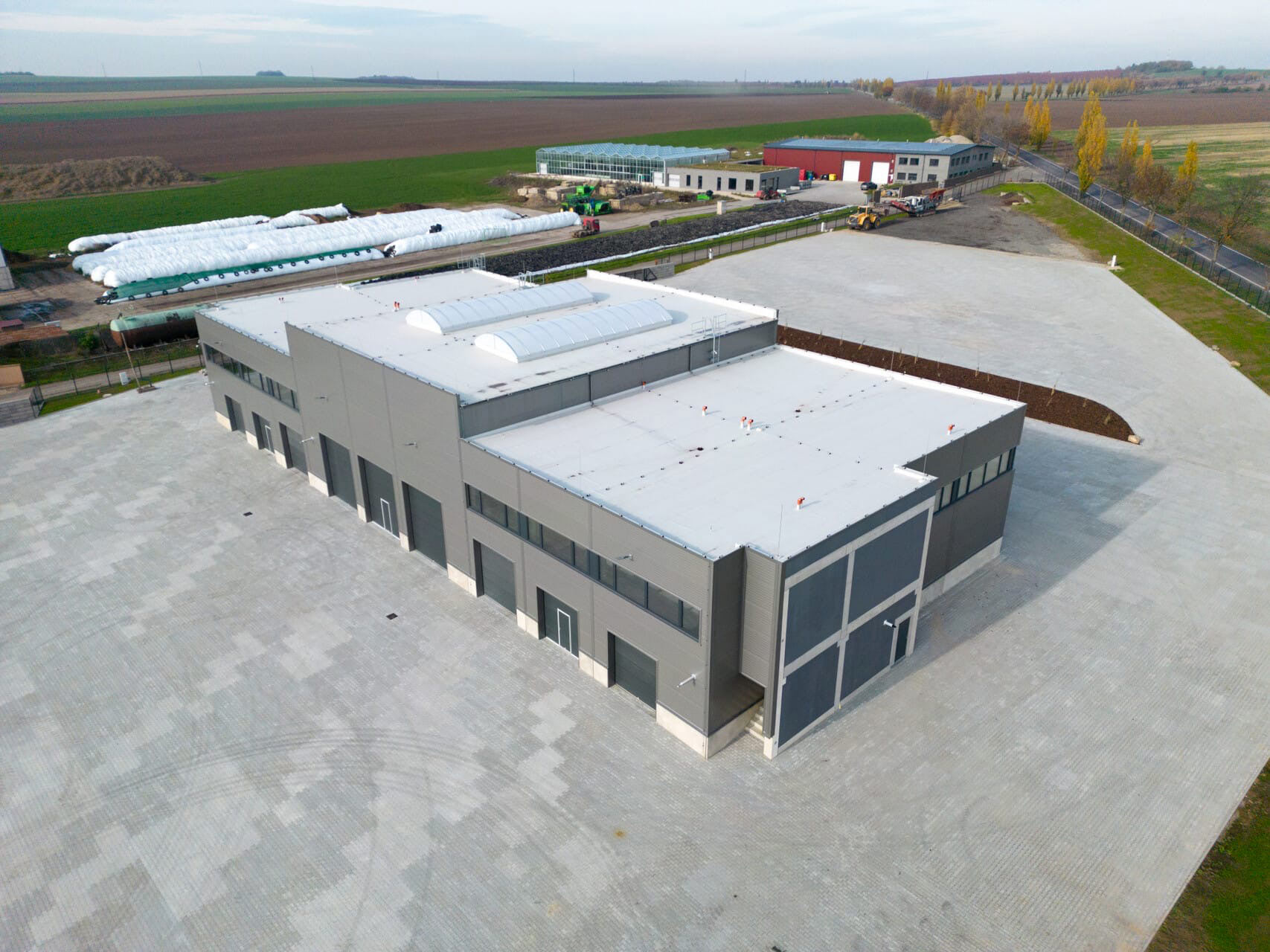 Autopark centrum Svrkyně – letecký pohled